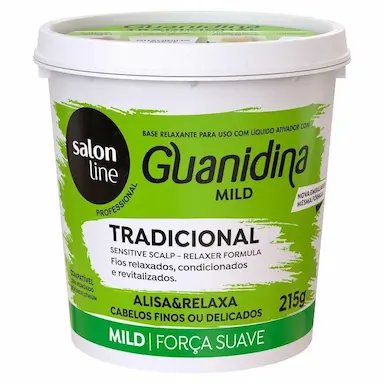 GUANIDINA TRADICIONAL MILD ALISA E RELAXA SALON LINE 215GR
