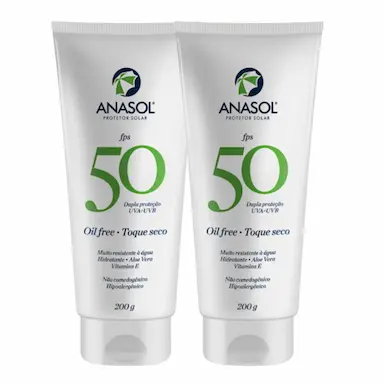 KIT C2 PROTETOR SOLAR FPS50 CORPORAL OIL FREE 200G – ANASOL