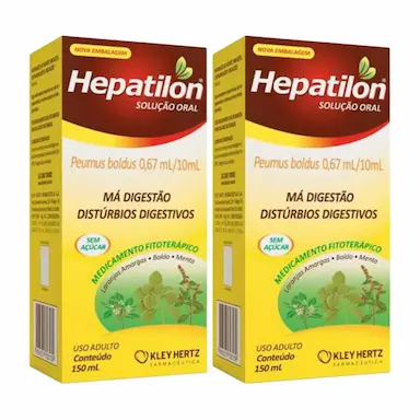 KIT C2 HEPATILON SOLUçãO PARA Má DIGESTãO 150ML - KLEY HERTZ