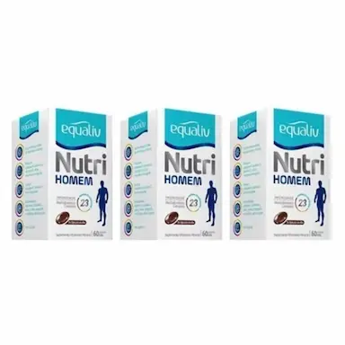 KIT C3 SUPLEMENTO VITAMíNICO NUTRI HOMEM C60 CAPS – EQUALIV