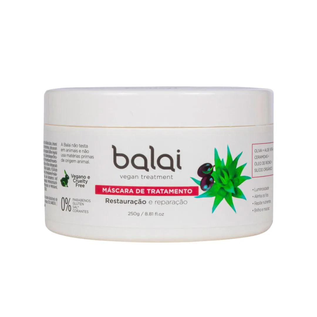 MáSCARA CAPILAR RESTAURAçãO CABELOS QUEBRADIçOS 250G – BALAI