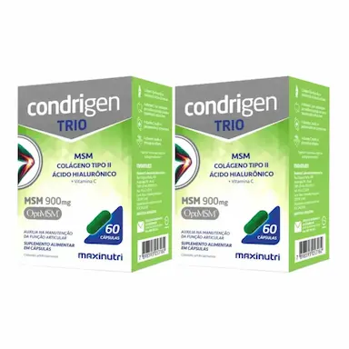 KIT C2 SUPLEMENTO CONDRIGEN TRIO MSM 900MG C60– MAXINUTRI