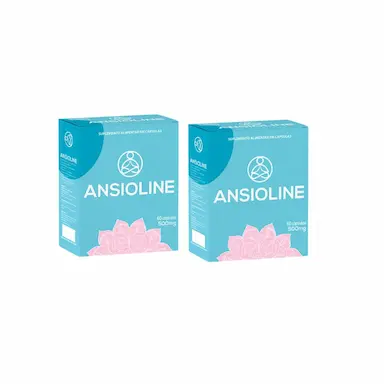 KIT 2 CX SUPLEMENTO ANSIOLINE 500MG CALMANTE NATURAL - MUWIZ