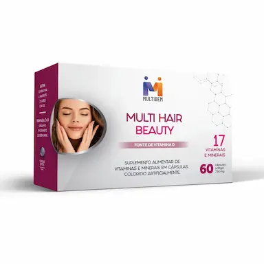 SUPLEMENTO ALIMENTAR MULTI HAIR BEAUTY COM 60 CPS – MULTIBEM