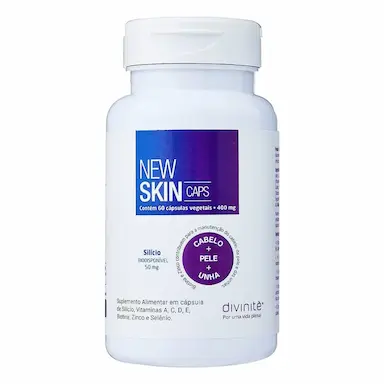 SUPLEMENTO ALIMENTAR NEW SKIN 400MG C60 CAPS – DIVINITE