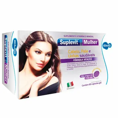 SUPLEMENTO CAPILAR SUPLEVIT MULHER C60 CáPSULAS – EMS
