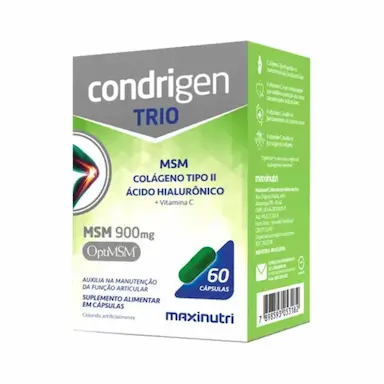 SUPLEMENTO ALIMENTAR CONDRIGEN TRIO MSM 900MG C60– MAXINUTRI