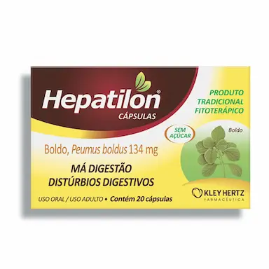 SUPLEMENTO PARA Má DIGESTãO HEPATILON C20 - KLEY HERTZ