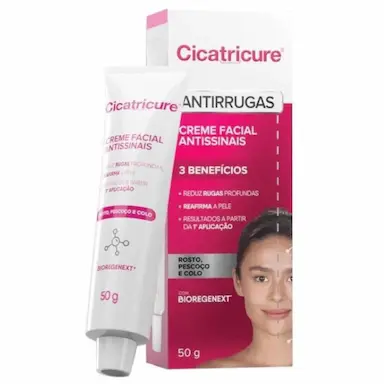 CREME FACIAL ANTIRRUGAS ANTISSINAIS 50G – CICATRICURE