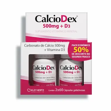 SUPLEMENTO ALIMENTAR CALCIODEX 500MG D3 120  KLEY HERTZ