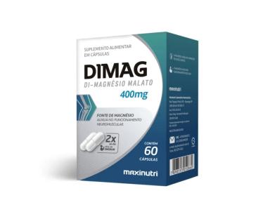 DIMAG -  DIMAGNéSIO MALATO - 400MG - 60 CáPS.