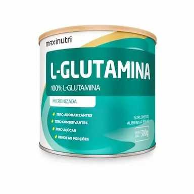 L-GLUTAMINA 300G - 100% PURA  - MAXINUTRI