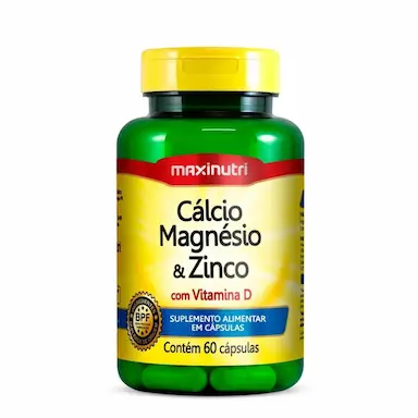 CáLCIO , MAGNéSIO E ZINCO C/ VIT. D 600MG - 60 CáPS.
