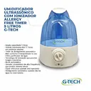UMIDIFICADOR G-TECH ULTRASSôNICO COM IONIZADOR ALLERGY FREE TIMER 5L