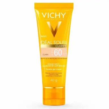 IDéAL SOLEIL CLARIFY FPS 60 VICHY - PROTETOR SOLAR - PELE CLARA - 40G
