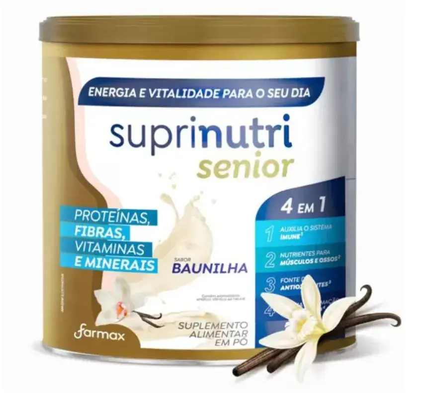SUPLEMENTO ALIMENTAR SUPRINUTRI SENIOR BAUNILHA FARMAX 400G