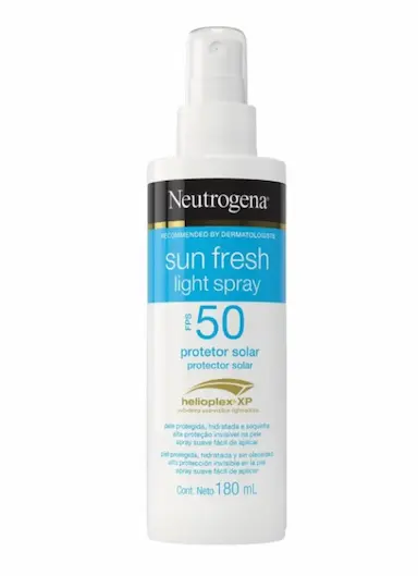 PROTETOR SOLAR NEUTROGENA SUNFRESH LIGHT SPRAY FPS50 180ML