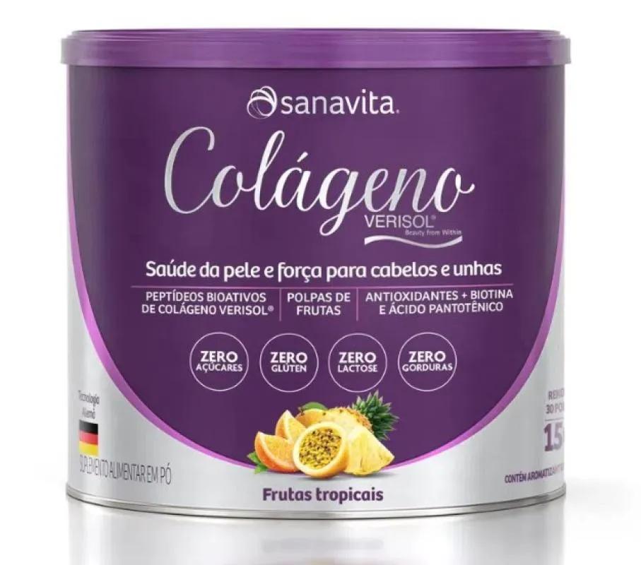COLáGENO VERISOL FRUTAS TROPICAIS SANAVITA 150G