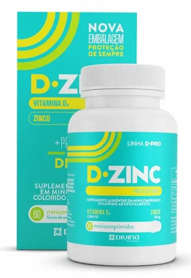 D-ZINC VITAMINA D + ZINCO 60CPR DIVINA PHARMA