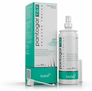 PANTOGAR TOPSOLUçãO TóPICA CAPILAR ANTIQUEDA 80ML