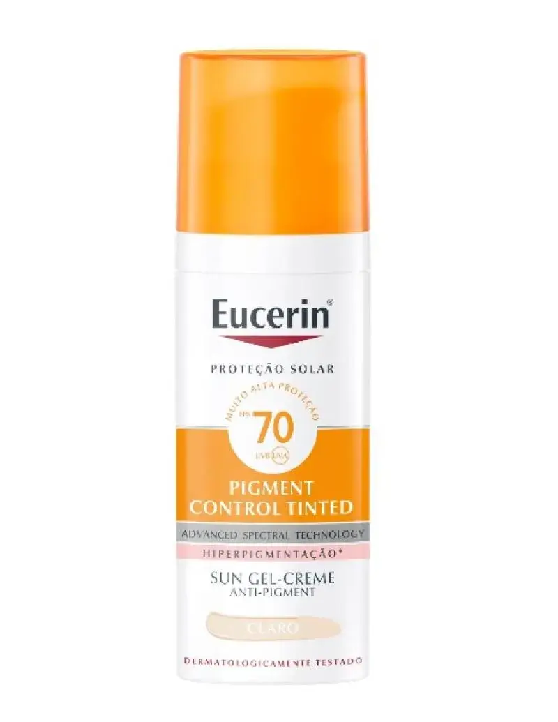 EUCERIN PIGMENT CONTROL TINTED FPS70 CLARO PROT FACIAL 50ML