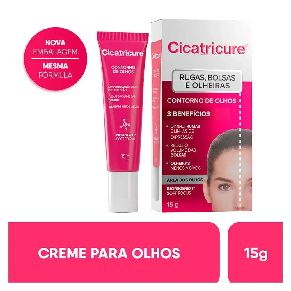 CICATRICURE CONTORNO DE OLHOS BLUR &amp;amp;AMP; FILLER - CREME ANTI-IDADE PARA ÁREA DOS OLHOS - 15G
