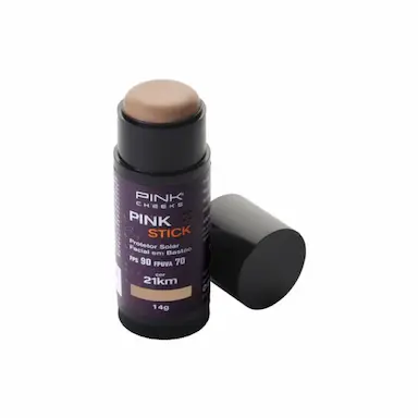 PINK CHEEKS PINK STICK 21KM FPS 90 - PROTETOR SOLAR COM COR 14G