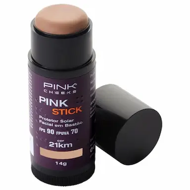 PROTETOR SOLAR FACIAL PINK STICK 21KM - PINK CHEEKS