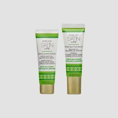 KIT LáBIOS DE SEDA KARITé AROMA DE CHá BRANCO &amp;amp;AMP; CITRUS MARY KAY