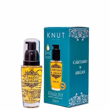 ÓLEO CAPILAR 35ML ELIXIR OIL CARTAMO &amp;amp; ARGAN KNUT