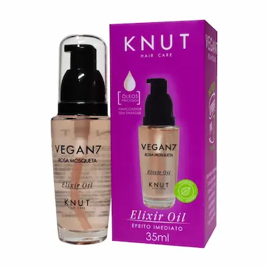 ÓLEO CAPILAR 35ML ELIXIR VEGAN7 ROSA MOSQUETA KNUT