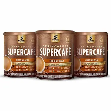 KIT 3X DESINCOFFEE SUPERCAFé CHOCOLATE BELGA DESINCHá 220G