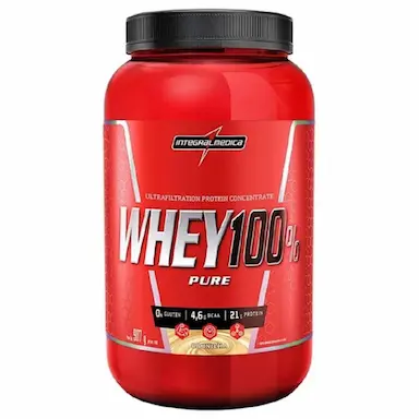 WHEY PROTEIN 100% PURE INTEGRAL MEDICA SACHê  907G Baunilha