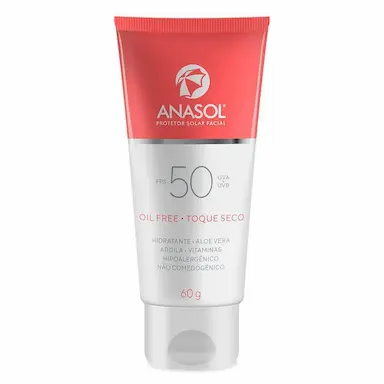 ANASOL PROTETOR SOLAR FACIAL FPS 50 TOQUE SECO 60 G