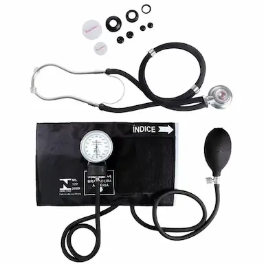KIT ESFIGMOMANôMETRO + ESTETOSCóPIO PREMIUM