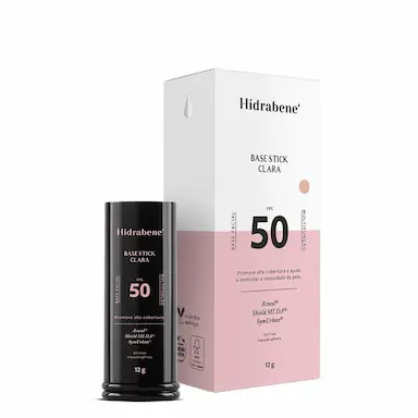 BASE STICK FILTRO SOLAR FPS 50 HIDRABENE EFEITO MATTE Bege Escuro - xpto