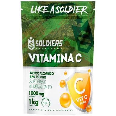 VITAMINA C EM Pó - ÁCIDO ASCóBICO 1KG - 100% PURO IMPORTADO - SOLDIERS NUTRITION