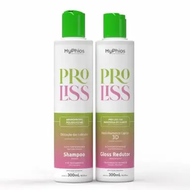 KIT PROGRESSIVA SHAMPOO E GLOSS 300ML PROLISS - MYPHIOS