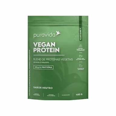 VEGAN PROTEIN PROTEíNA VEGETAL WHEY 100% NATURAL  PURAVIDA