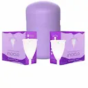 KIT 2 COLETORES MENSTRUAL CáPSULA TODOS OS TAMANHOS INCICLO VOCê SEMPRE LIVRE DE ABSORVENTES A UN + B UN