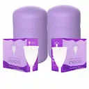 KIT 2 COLETORES MENSTRUAL 2 CáPSULAS TODOS TAMANHOS INCICLO A UN + B UN