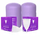 KIT 2 COLETORES MENSTRUAL 2 CáPSULAS TODOS TAMANHOS INCICLO B UN + Teen UN