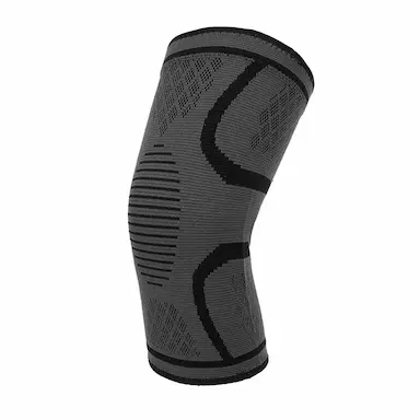 JOELHEIRA CINTA APOIO DE JOELHO COMPRESSãO ANTIDERRAPANTE FITNESS ESPORTE CAMINHADA Preto