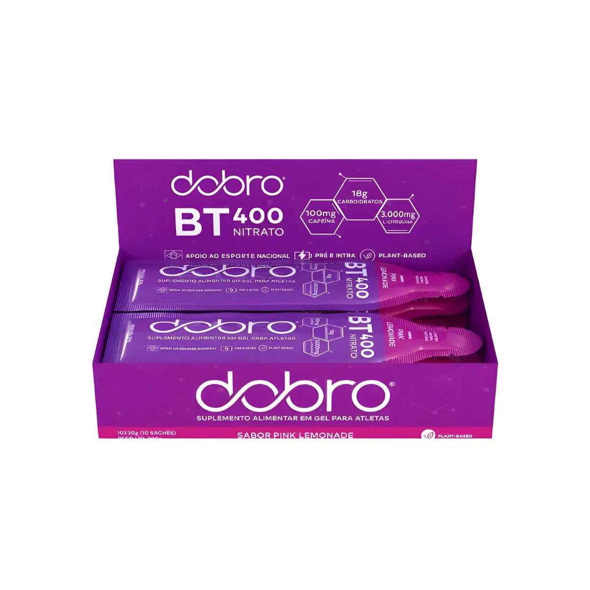 BT NITRATO 400 GEL CARBOIDRATOS BETERRABA DOBRO PINKLEMONADE