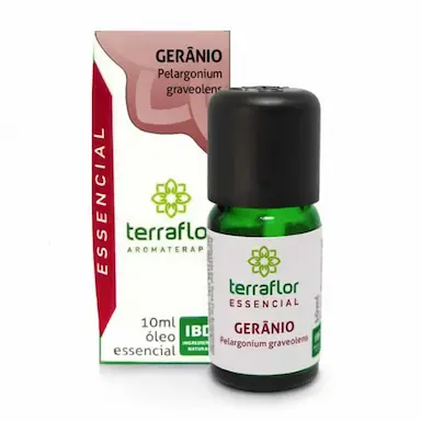 ÓLEO ESSENCIAL GERÂNIO EGITO TERRAFLOR 10ML