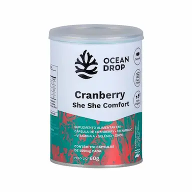 CRANBERRY SHE SHE COMFORT VITAMINA C NATURAL  OCEAN DROP