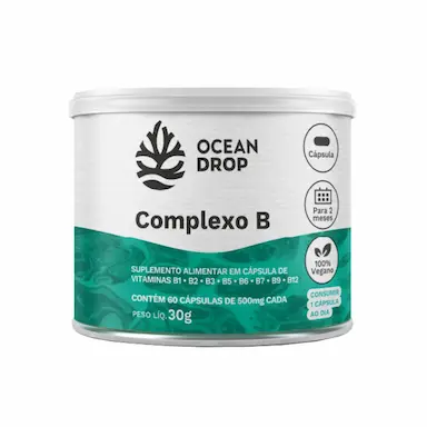 COMPLEXO B 8 VITAMINAS B12 B9 B6 BIOTINA B6 B5 B3 OCEAN DROP