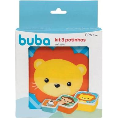 KIT 3 POTE DE PAPINHA PARA CONGELAR ARMAZENAR COMIDA BEBE ANIMAL FUN