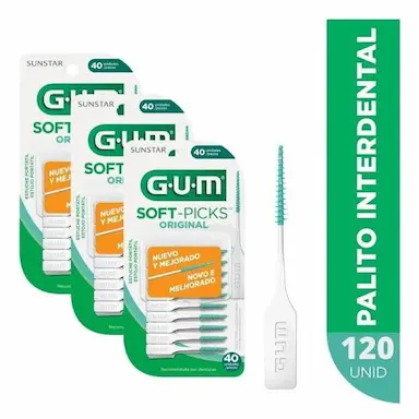 KIT COM 120 SOFT PICKS GUM SUNSTAR