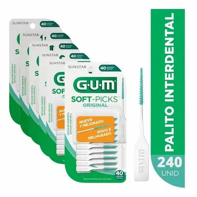 KIT COM 240 SOFT PICKS GUM SUNSTAR